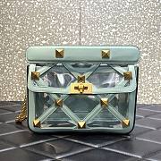 VALENTINO Garavani Stud blue nylon bag - 1