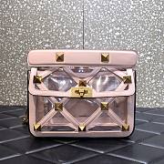 VALENTINO Garavani Stud pink nylon bag - 1