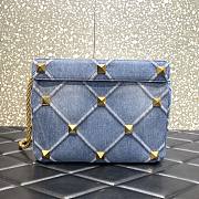 VALENTINO Garavani Stud denim leather bag - 3