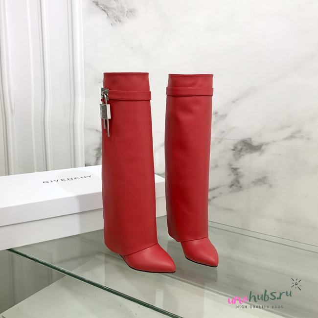 Givenchy Shark high red boots - 1