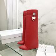 Givenchy Shark high red boots - 4