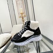 Chanel Shearling CC Boot Shoes - 5