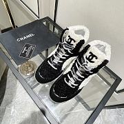 Chanel Shearling CC Boot Shoes - 3