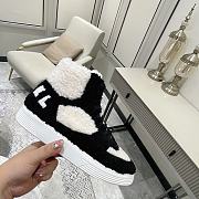 Chanel High Top Shearling Sneakers - 3