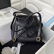 Chanel black calfskin backpack  - 4