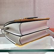 Prada Cahier white leather shoulder bag 1BD045 - 6