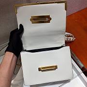 Prada Cahier white leather shoulder bag 1BD045 - 5