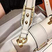 Prada Cahier white leather shoulder bag 1BD045 - 4