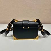 Prada Cahier black leather shoulder bag 1BD045 - 2