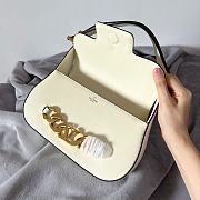 Valentino Garavani VLOGO chain white leather bag - 3