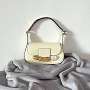 Valentino Garavani VLOGO chain white leather bag - 4