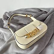 Valentino Garavani VLOGO chain white leather bag - 6