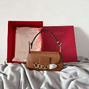 Valentino Garavani VLOGO chain brown leather bag - 2