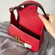 Valentino Garavani VLOGO chain red leather bag - 6