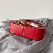 Valentino Garavani VLOGO chain red leather bag - 5