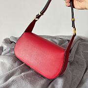 Valentino Garavani VLOGO chain red leather bag - 2