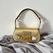 Valentino Garavani VLOGO chain gold leather bag - 6