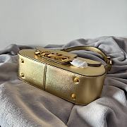 Valentino Garavani VLOGO chain gold leather bag - 4