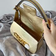 Valentino Garavani VLOGO chain gold leather bag - 3