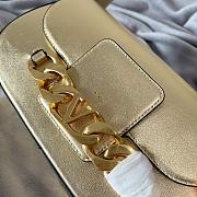 Valentino Garavani VLOGO chain gold leather bag - 2