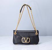 Valentino Garavani Stud Sign black leather bag - 1