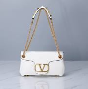 Valentino Garavani Stud Sign white leather bag - 1