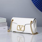 Valentino Garavani Stud Sign white leather bag - 5