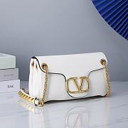 Valentino Garavani Stud Sign white leather bag - 2