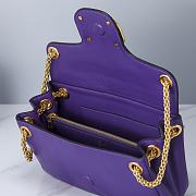 Valentino Garavani Stud Sign purple leather bag - 3