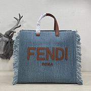 Fendi tote denim bag  - 1