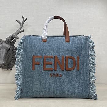 Fendi tote denim bag 