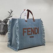 Fendi tote denim bag  - 3