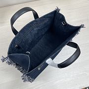 Fendi tote dark denim bag - 3