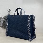 Fendi tote dark denim bag - 6