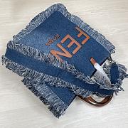 Fendi tote small denim bag - 6