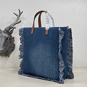 Fendi tote small denim bag - 3