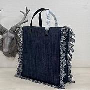 Fendi tote small dark denim bag - 2