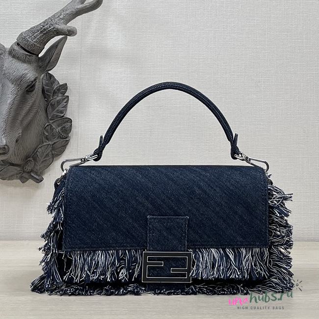 Fendi Baguette dark denim bag  - 1