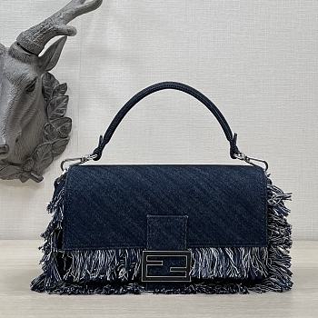 Fendi Baguette dark denim bag 