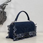 Fendi Baguette dark denim bag  - 3