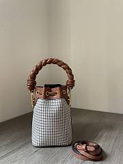 Fendi MON TRESOR brown twist handle bag - 5