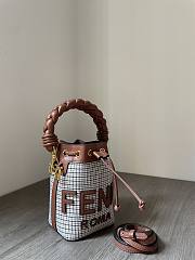 Fendi MON TRESOR brown twist handle bag - 6