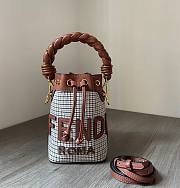 Fendi MON TRESOR brown twist handle bag - 1