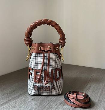 Fendi MON TRESOR brown twist handle bag