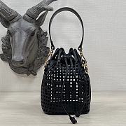 Fendi MON TRESOR net black leather bag - 1