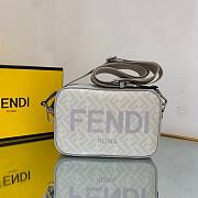 Fendi Camera Case white FF fabric bag - 1