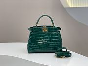 Fendi Peekaboo crocodile leather hand bag - 2