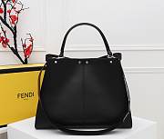 Fendi Silver Black Peekaboo X-lite Tote Bag - 5