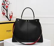 Fendi Gold Black Peekaboo X-lite Tote Bag - 3