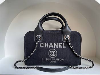 CHANEL Deauville Bowling 2way shoulder bag